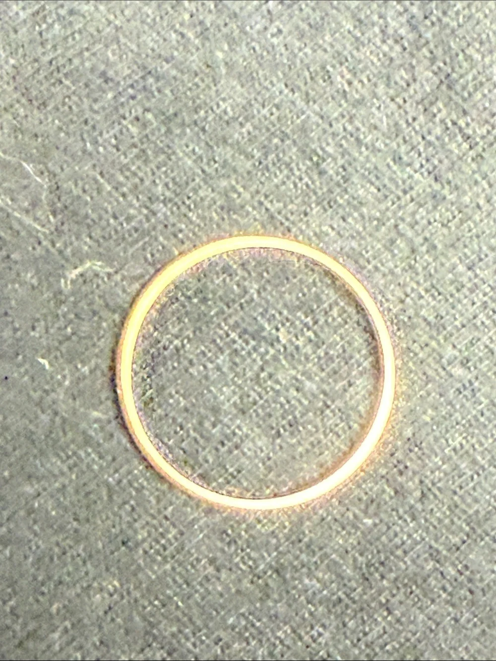Vintage 14k Classic Thin Gold Band Ring - Women's Simple Stackable Ring - Picture 3 of 3